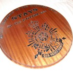 Naambord : Wanddecoratie frezen voor POTOM Bar.