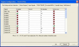 Mach3 Outputs